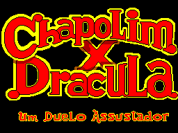 Chapolim x Dracula: Um Duelo Assustador title screen for Sega Master System